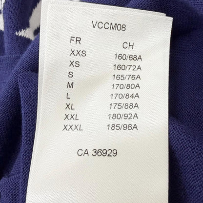 Louis Vuitton Cotton Inside Out Short Sleeve Logo Knit Navy XS Sweater — view 9