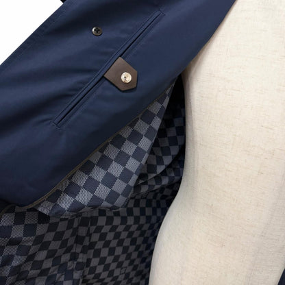 Louis Vuitton Lining Damier Pattern LV Logo Packable Partially Leather Soutien — view 5