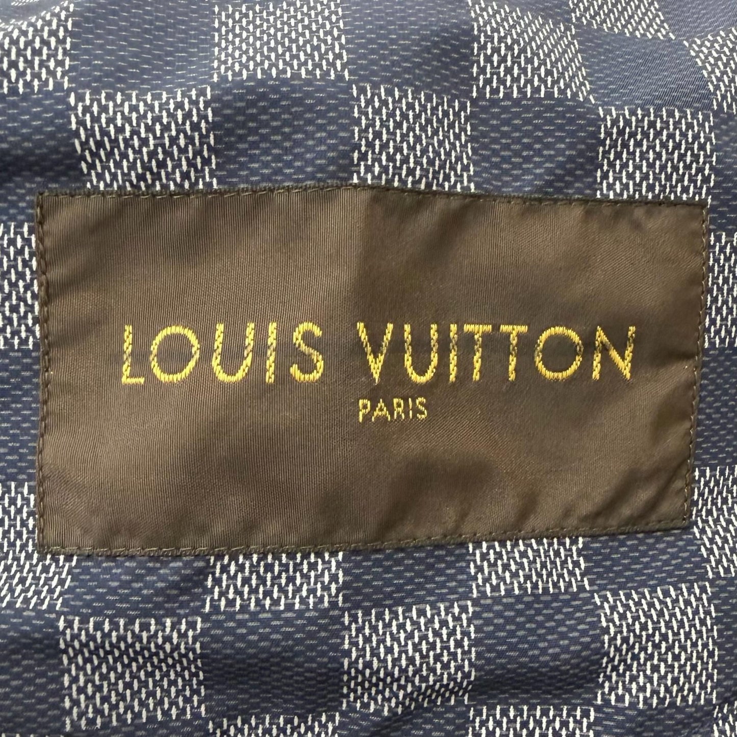 Louis Vuitton Lining Damier Pattern LV Logo Packable Partially Leather Soutien — view 8