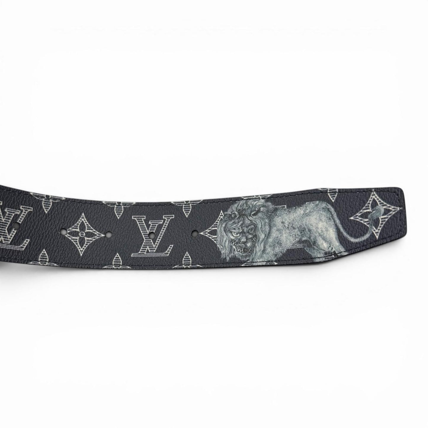 Louis Vuitton Ceinture Reverso Leather Chapman Brazza Monogram Savannah Belt — view 7