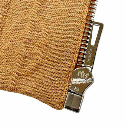 Hermes Cricketis Cashmere Silk Blend Zipup Knit Jacket Brown 36 — view 6