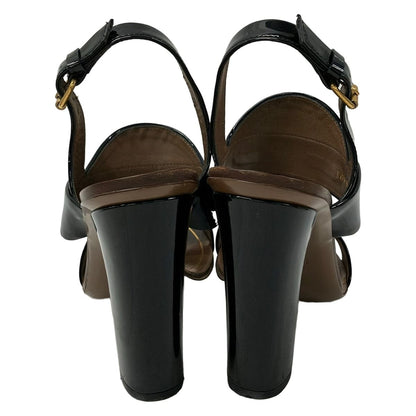 Gucci Sandals 36.5 Black Horsebit Leather — view 3