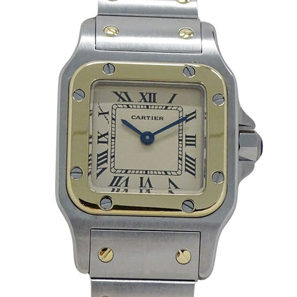 Cartier Watch Santos Galbe SM Quartz Stainless Steel Gold YG Combination — view 2