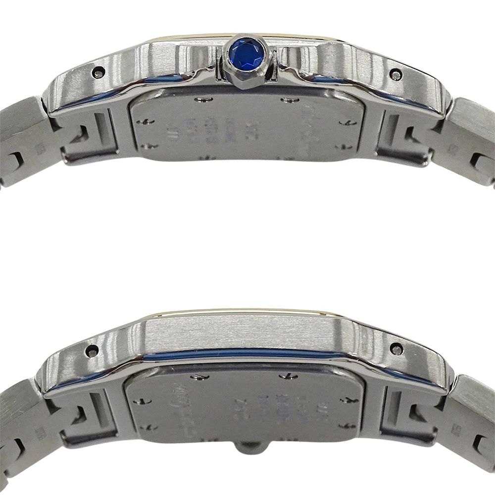 Cartier Watch Santos Galbe SM Quartz Stainless Steel Gold YG Combination — view 3
