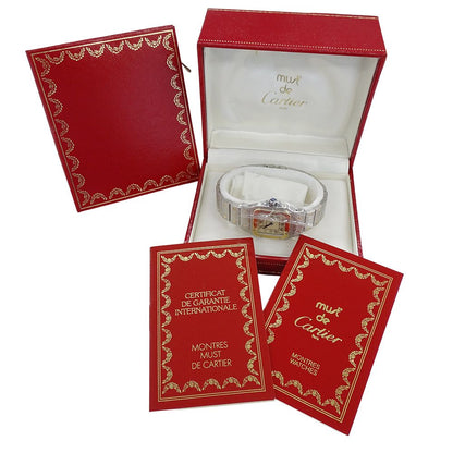 Cartier Watch Santos Galbe SM Quartz Stainless Steel Gold YG Combination — view 7
