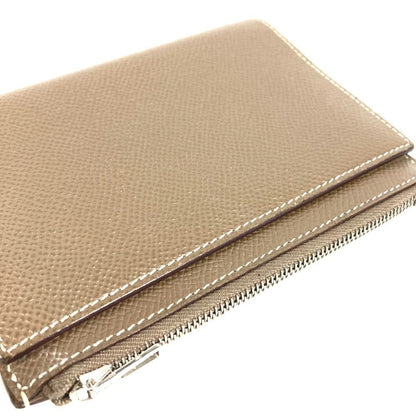 Hermes Notebook Cover EA Zip Leather Etoupe Gray Agenda — view 6