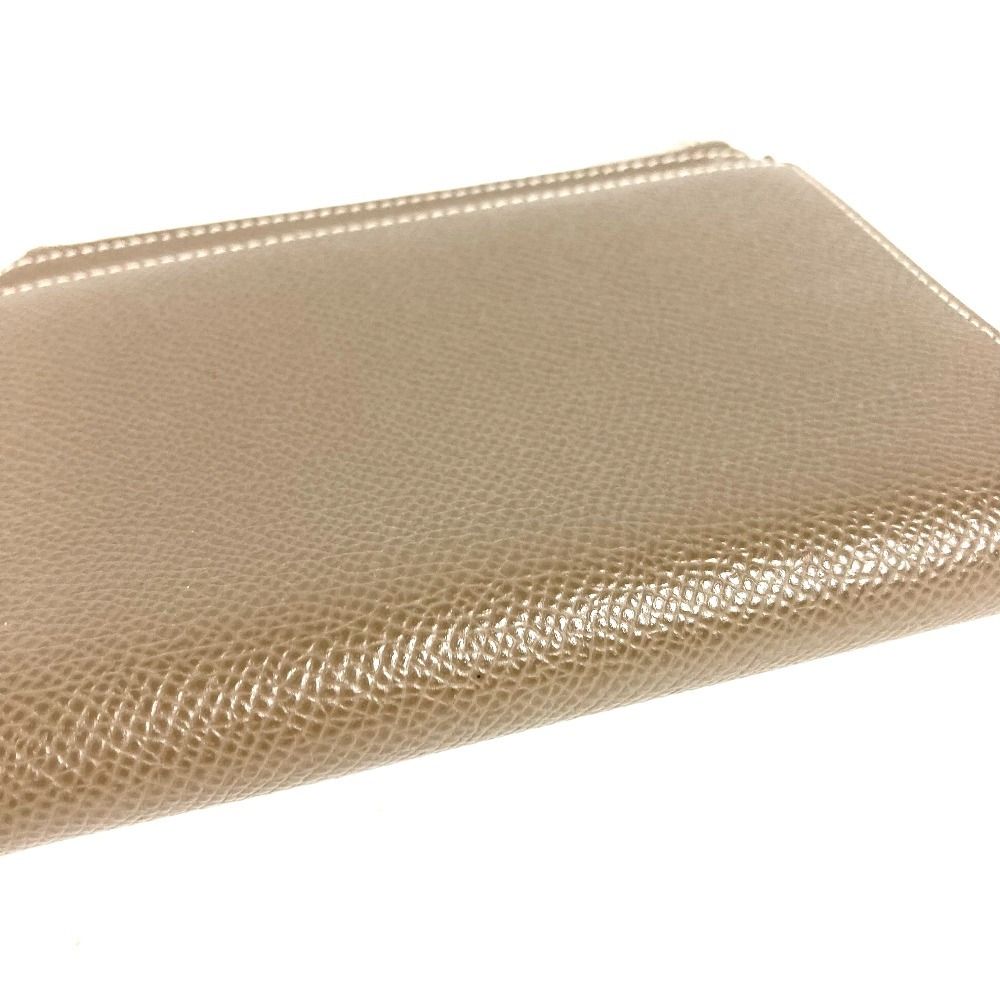Hermes Notebook Cover EA Zip Leather Etoupe Gray Agenda — view 4
