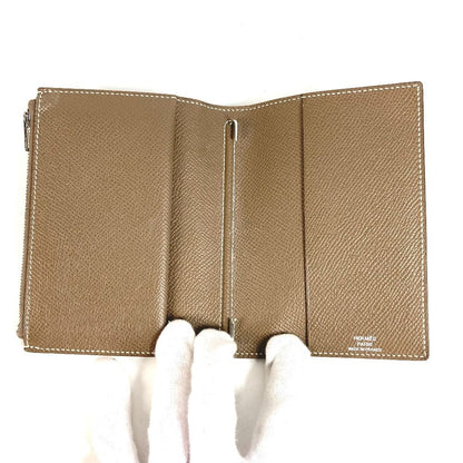 Hermes Notebook Cover EA Zip Leather Etoupe Gray Agenda — view 8