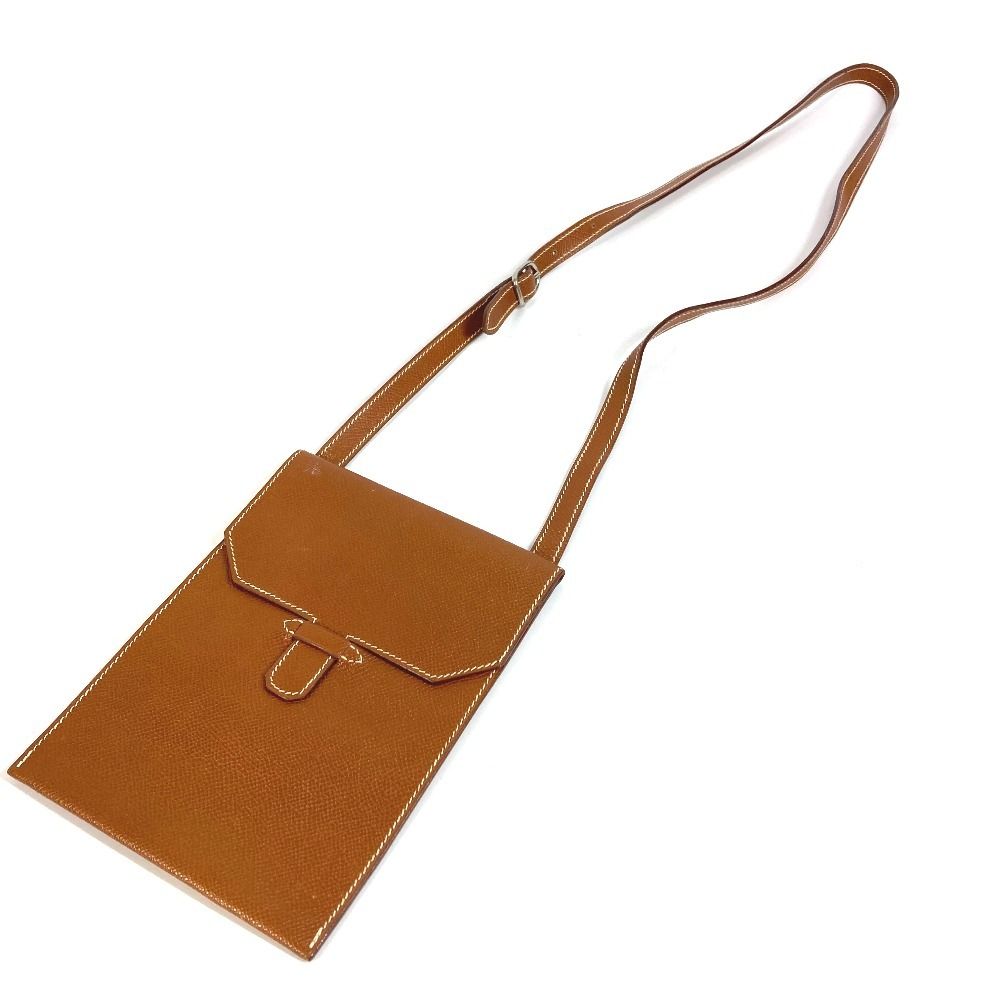Hermes Shoulder Bag Amelie Leather Brown