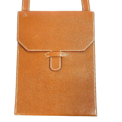 Hermes Shoulder Bag Amelie Leather Brown — view 2