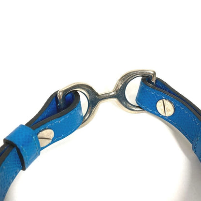 Hermes Dog Collar Color &tall Set Pair Leather Blue Pet Accessory — view 6