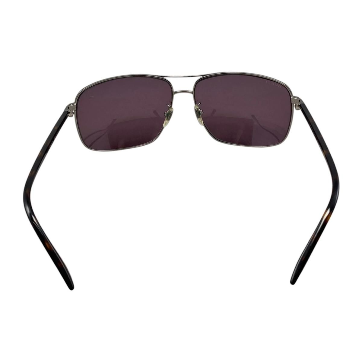 Gucci Sunglasses Double Bridge Logo Tortoiseshell Pattern Brown Silver Eyewear — view 4