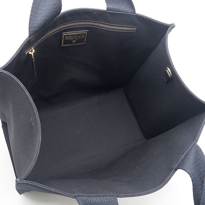 Fendi Fender Chela Medusa Canvas Tote — view 6