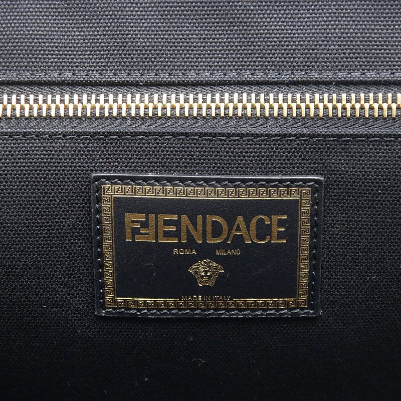 Fendi Fender Chela Medusa Canvas Tote — view 7
