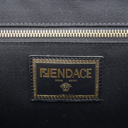 Fendi Fender Chela Medusa Canvas Tote — view 7