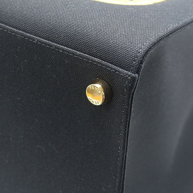 Fendi Fender Chela Medusa Canvas Tote — view 4