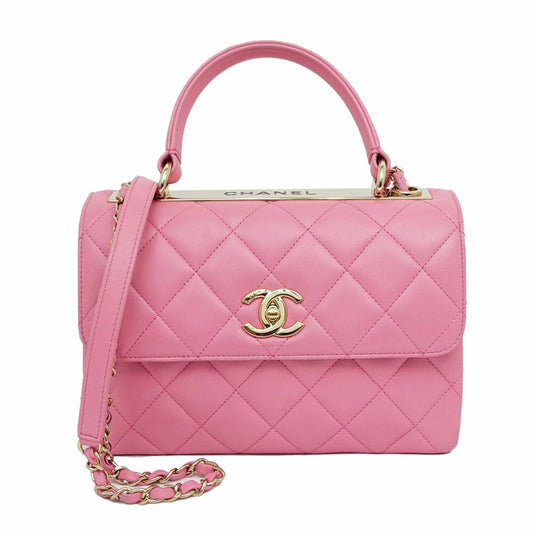 Chanel Top Handle Trendy CC Pink Lambskin Flap Chain