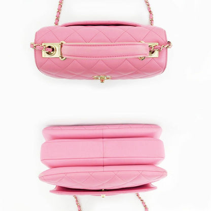 Chanel Top Handle Trendy CC Pink Lambskin Flap Chain — view 4