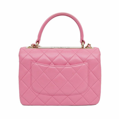 Chanel Top Handle Trendy CC Pink Lambskin Flap Chain — view 2