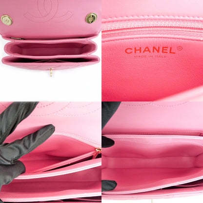 Chanel Top Handle Trendy CC Pink Lambskin Flap Chain — view 8