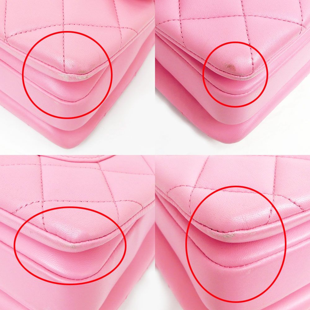 Chanel Top Handle Trendy CC Pink Lambskin Flap Chain — view 5