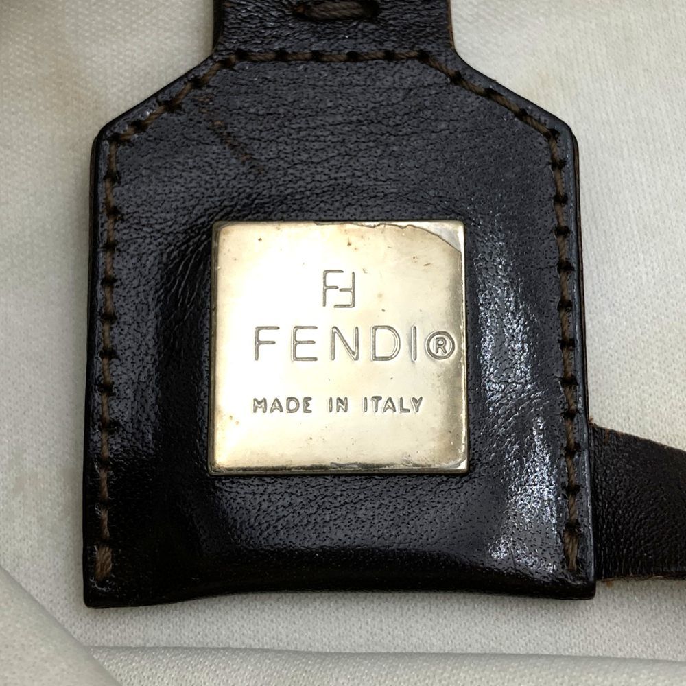 Fendi Zucca Tote Canvas Leather Beige Ivory — view 7