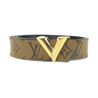 Louis Vuitton Monogram Reverse Ceinture Essential 85 cm Brown Leather Belt