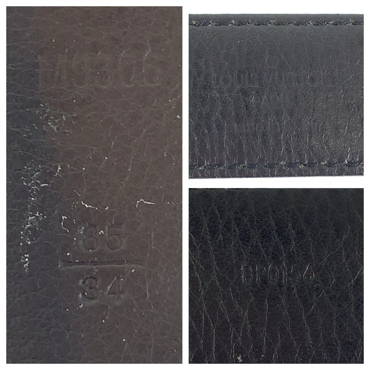 Louis Vuitton Monogram Reverse Ceinture Essential 85 cm Brown Leather Belt — view 3