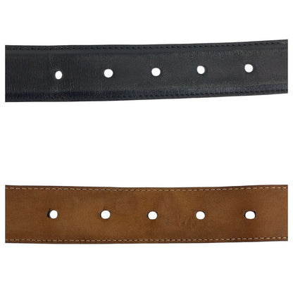 Gucci 85 cm Black Silver Leather Belt — view 7