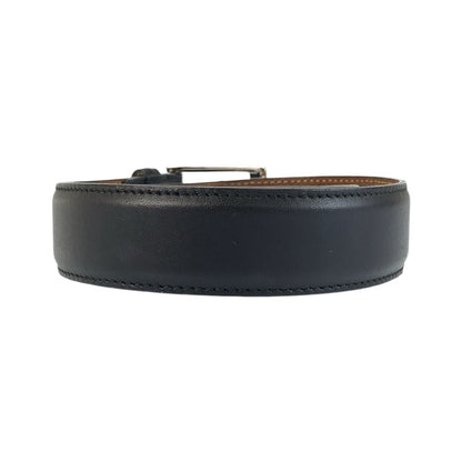 Gucci 85 cm Black Silver Leather Belt — view 2