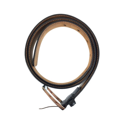 Gucci 85 cm Black Silver Leather Belt — view 8