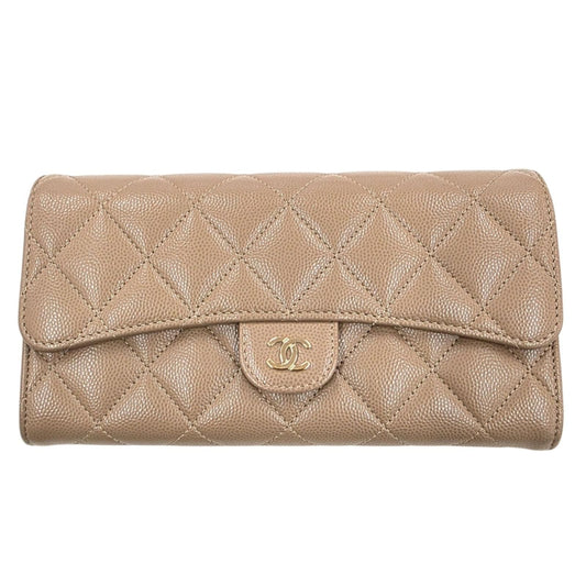 Chanel Quilted Caviar Bifold Wallet