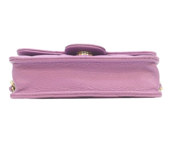 Chanel Mini Quilted Caviar Leather Chain Shoulder — view 5