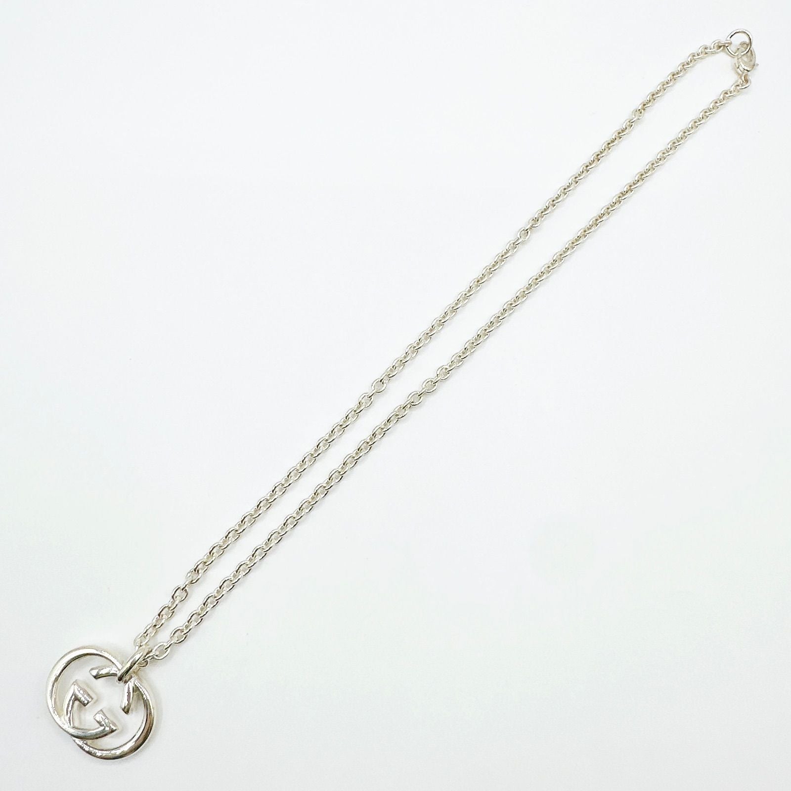 Gucci Interlocking Silver Necklace 49 cm — view 6