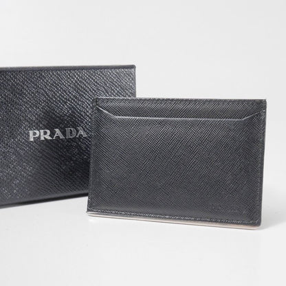 Prada Card Case Saffiano Leather