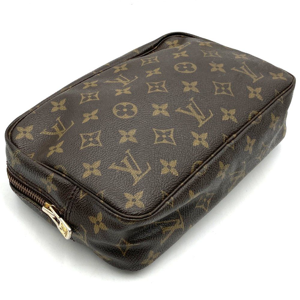Louis Vuitton Trousse Toilette 28 Pouch Monogram Canvas Brown — view 3