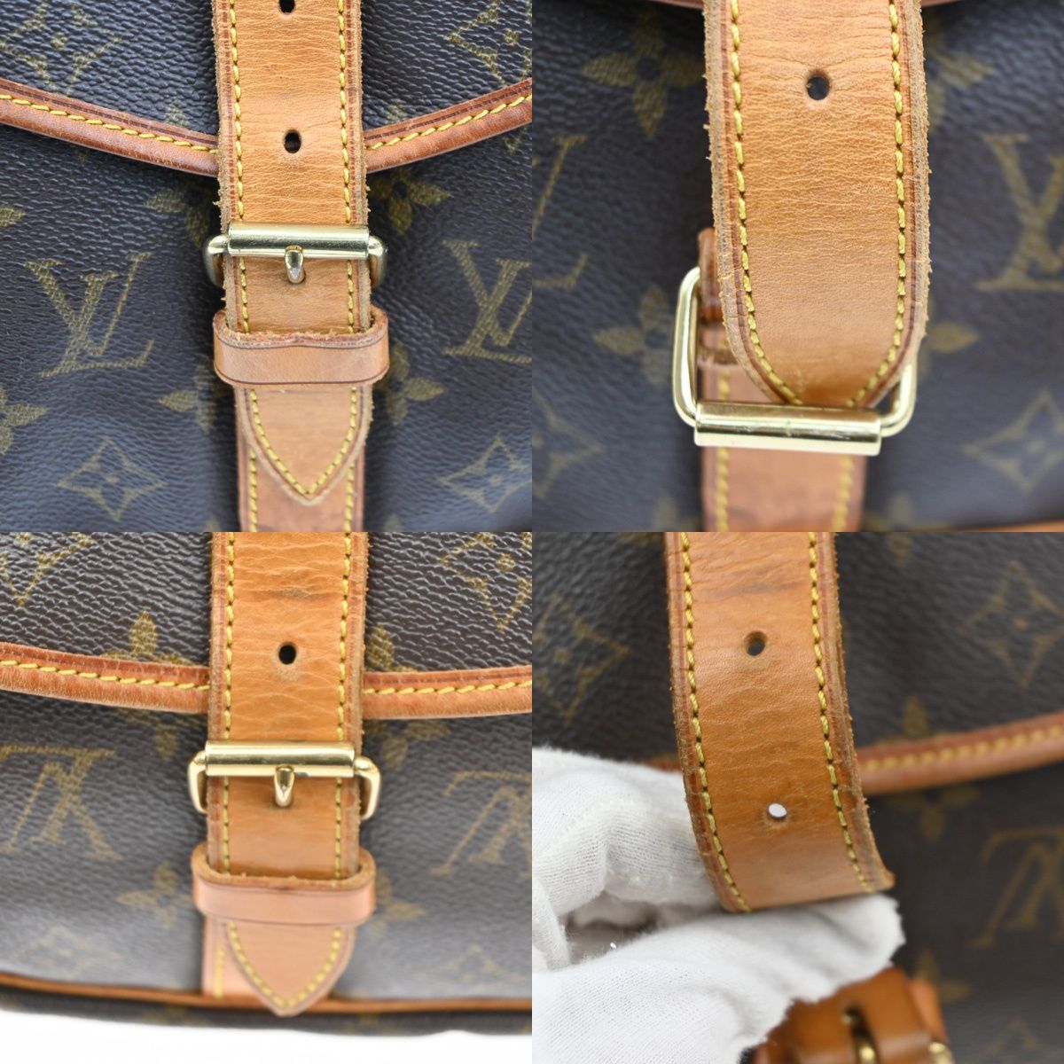 Louis Vuitton Saumur 35 Shoulder Bag Monogram Leather — view 8