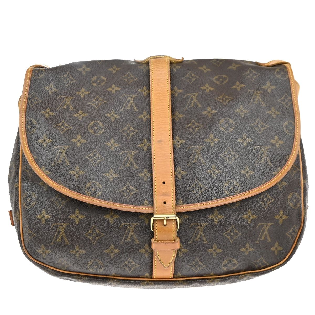 Louis Vuitton Saumur 35 Shoulder Bag Monogram Leather — view 4