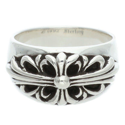 Chrome Hearts Flrl Crs Floral Cross Silver Ring