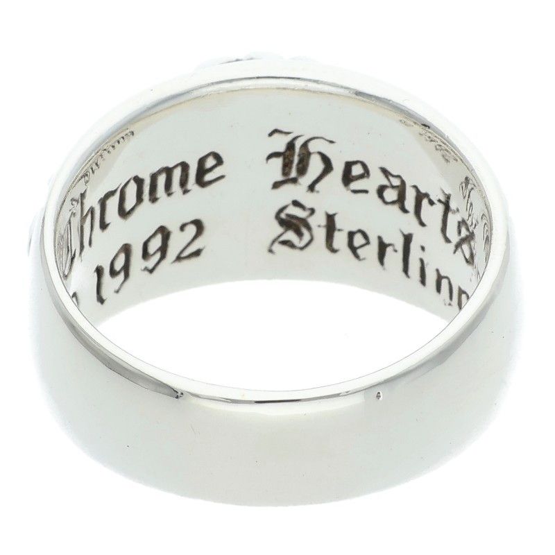 Chrome Hearts Flrl Crs Floral Cross Silver Ring — view 2