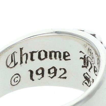 Chrome Hearts Flrl Crs Floral Cross Silver Ring — view 3