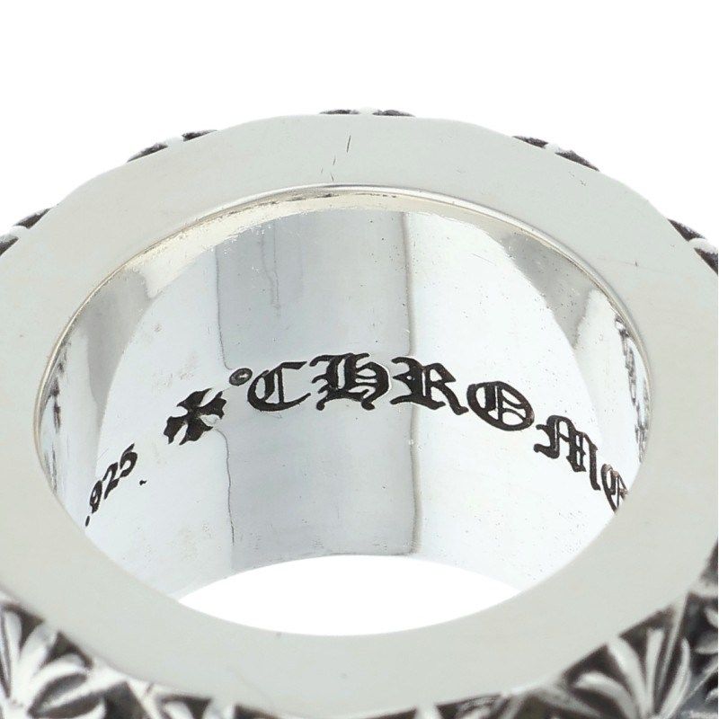 Chrome Hearts Pete Punk Triple Row Silver Ring — view 3