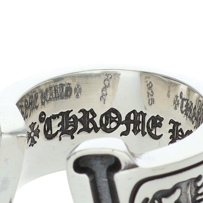 Chrome Hearts LG Scroll Label Silver Ring — view 3