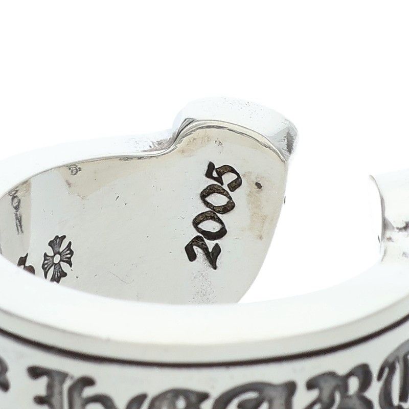 Chrome Hearts LG Scroll Label Silver Ring — view 4