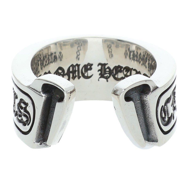 Chrome Hearts LG Scroll Label Silver Ring — view 2