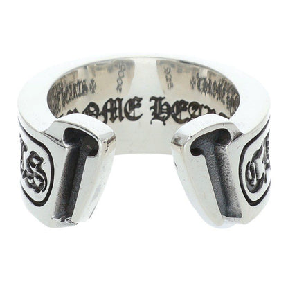 Chrome Hearts LG Scroll Label Silver Ring — view 2