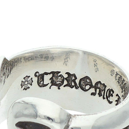 Chrome Hearts SM Scroll Label Small Silver Ring — view 3