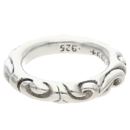 Chrome Hearts Scrl Band Scroll Silver Ring — view 2
