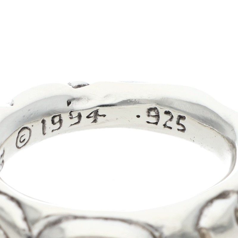Chrome Hearts Scrl Band Scroll Silver Ring — view 5