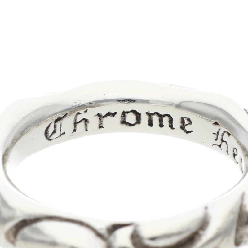 Chrome Hearts Scrl Band Scroll Silver Ring — view 3
